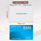 PATIKIL 50 Pack Sublimation Metal Business Cards Blank, 0.45mm Thick 3.4x2.1 Inch Aluminum Printable Name Card for Custom DIY Print, White PATIKIL