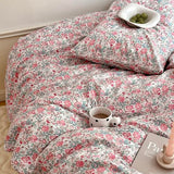 HighBuy Boho Comforter Twin XL Size Pink Floral Rabbit Bedding Comforter Sets 3 Piece French Country Style Cozy Fluffy Comforters for Teen Girls Kids,Cute Flower Bedding Collection for All Season HighBuy