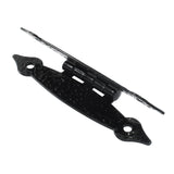 Murtenze 12 Pack 3.5 Inch Black Antique H Hinges Cold Rolled Steel Cabinet Hinge Flat Hinges Flush Mount Door Hinges Decorative Hinges for Cabinet Drawer Jewelry Box Murtenze