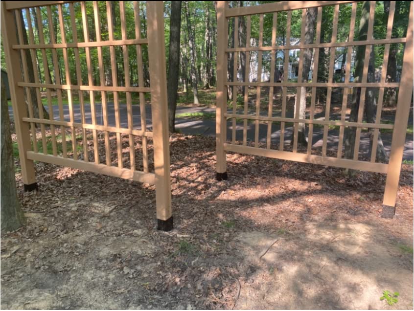 CRIZTA 4Pcs 24" Heavy Duty 4x4 Fence Post Anchor Ground Spike Metal Black Powder Coated - Mailbox Post Anchors. Length: 24 inches, Outer Dimension: 4” x 4” (Fit 3.5” x 3.5” Square Wood Post) CRIZTA