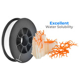 PVA Filament, Water Soluble Support 3D Printer Filament 1.75mm 0.5KG Spool for 3D Printers, Natural TRONXY