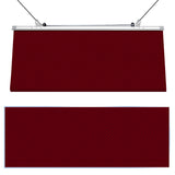 E&K 4'Wx16'L Waterproof Pergola Shade Cover Retractable Canopy Awning Outdoor Wave Sun Shade for Patio Garden Backyard Deck Trellis (Red) E&K