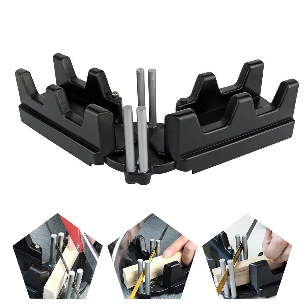 2-in-1 Mitre Measuring Angle Cutting Tool Measuring Sawing Mitre Kit For Pipeline Installation Home Improvement Carpentry Work Woodworking Craft SEAHUI