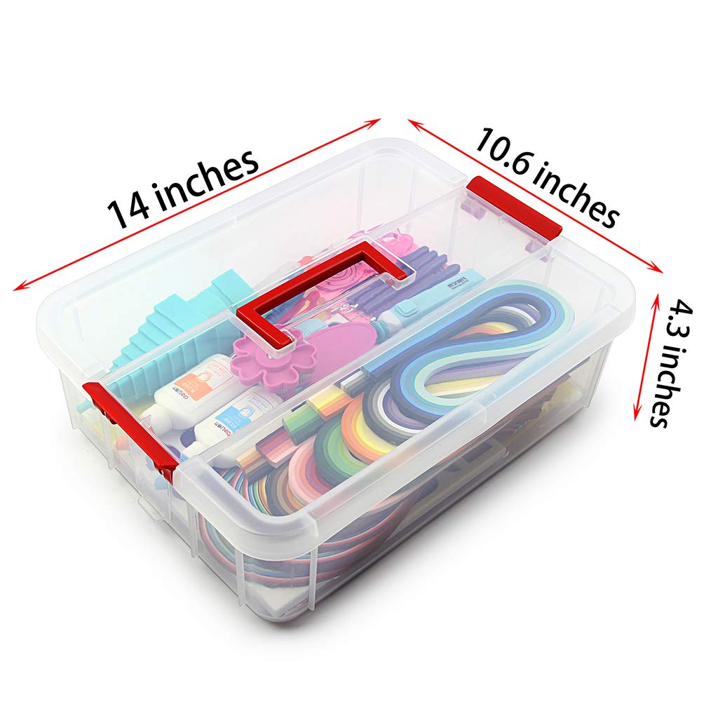 MDLUU Beginner's Paper Quilling Kit with 1860 Strips, Electric Quilling Slotted Tools with Storage Box, Instructions, Paper Quilling Art Craft Kit for Kids and Adults MDLUU
