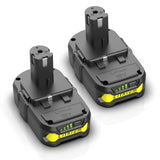 BECDXPal 2 Pack 4.0Ah Replacement for Ryobi 18V Battery P108 Li-ion Replacement for Ryobi 18V ONE+ Battery Compatible with Ryobi P102 P108 P103 P105 P107 P109 P104 18Volt Power Cordless Tools BECDXPal
