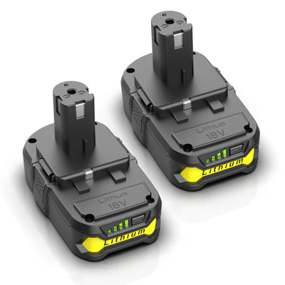 BECDXPal 2 Pack 4.0Ah Replacement for Ryobi 18V Battery P108 Li-ion Replacement for Ryobi 18V ONE+ Battery Compatible with Ryobi P102 P108 P103 P105 P107 P109 P104 18Volt Power Cordless Tools