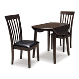 Signature Design by Ashley Hammis Rake Back Dining Room Chair, Set of 2, Dark Brown Signature Design by Ashley