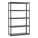 VEVOR Storage Shelves, 3000 lbs, 5 Tier Garage Storage Shelving, 18" D x 48" W x 78" H Adjustable Metal Shelves for Garage Shelves Utility Rack Shelf, Ideal for Kitchen, Warehouse, Basement, Black VEVOR