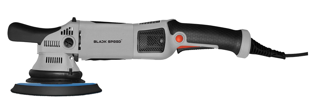 Nanoskin Black Speed 21mm Long-Throw Random Orbital Polisher - 750W, 7.5-Amp Motor, BOSCH™ Bearing Construction, Vented Flexible Backing Plate | For Automotive Paint, Glass, Metal Surfaces Detailing Nanoskin