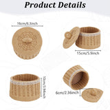 FREEBLOSS Woven Basket Kit Round Cardboard Woven Basket Kit DIY Woven Basket Set Macrame Cord Woven Basket Kit for Beginners Basket Weaving Supplies Basket Weaving Kits for Adults FREEBLOSS