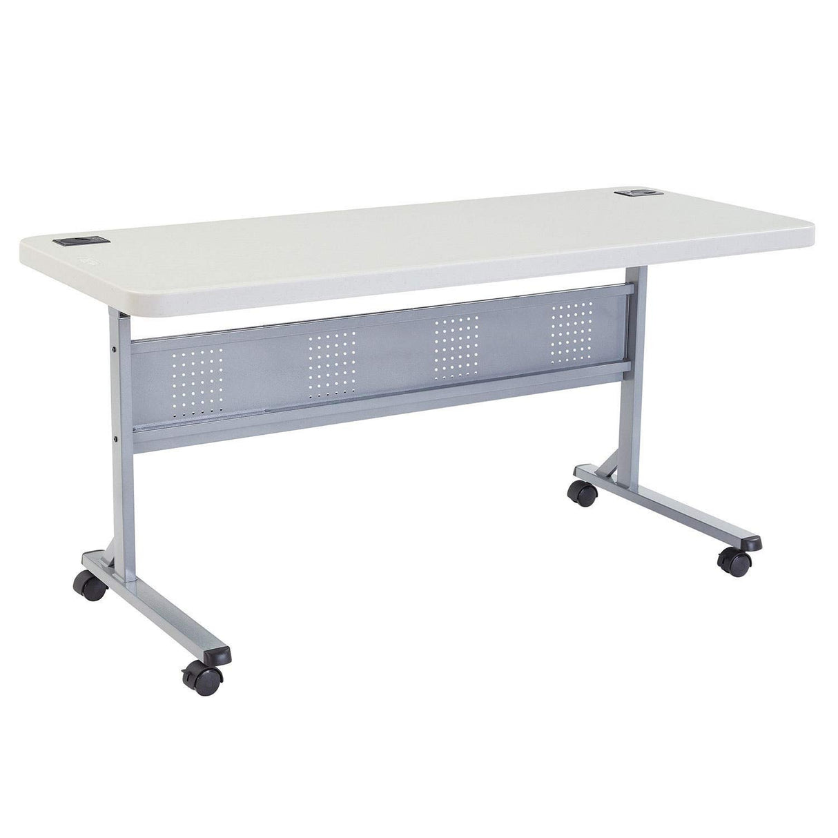 Global Industrial Blow Molded Folding Training Table, Gray, 60" x 24" Global Industrial