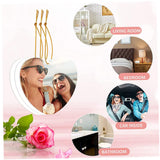 GRADENEVE 40 Pcs Sublimation Blanks DIY Sublimation Blanks White Sublimation Car Air Freshener DIY Felt GRADENEVE