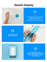 Creality Filament Vacuum Storage Kit, Premium Cleaning Drying Sealed 8 Storage Bags with Automatic Pump/Desiccants, 3D Filament Dryer for 3D Printer Filament(15.75x15.75 inch for 1kg Spool) Creality
