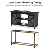 Tatub 75-90 Gallon Fish Tank Stand with Cabinet, Heavy Duty Metal Large Aquarium Stand for Accessories Storage, Reptile Tank Turtle Terrariums Table, 1000+ LBS Capacity, 58.9"x19.7"x32.6" H, New Black Tatub