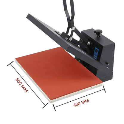 LIYUANJUN 16" x 24" Heat Press Machine, Auto Open Clamshell Heat Presser Temperature Range 0-482° F for Clothes T-Shirt Hat Wallet Sublimation Printer Transfer 110V 2800W - WoodArtSupply