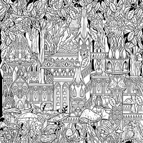 Mythographic Color and Discover: Enchanted Castles: An Artist's Coloring Book of Dreamy Palaces and Hidden Objects Castle Point Books