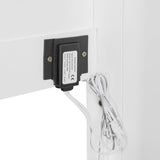 Harper & Bright Designs Queen Size Murphy Bed Cabinet Wall Bed Chest with LED Lights, Solid Wood Queen Platform Bed Frame, Space-Saving for Multipurpose Guest Room Bedroom or Home Office, White Harper & Bright Designs