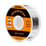 TOWOT 63-37 High Purity Tin Lead Rosin Core Solder Wire for Electrical Soldering, Content 1.8% Solder flux (1.0mm, 50g) TOWOT