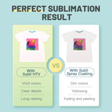 HTVRONT Sublimation Vinyl for Cotton Shirts - 10 Pack 12"x12" Matte Clear HTV Vinyl for Sublimation - Wash Durable Clear Dye Sub HTV HTVRONT