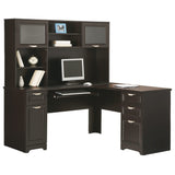 Realspace® Magellan 59"W L-Shape Corner Desk, Espresso Realspace