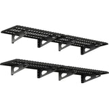 4-Pack 1.5x3FT Garage Shelving 17.7-inch-by-35.8-inch Wall Shelf Garage Storage Rack Wall Mounted Floating Shelves,Black Soywey