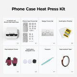 HTVRONT Phone Case Heat Press Machine- Vacuum Heat Press Machine for Phone Cases- Sublimation Press for Custom Phone Case, Badges, Coasters, Includes Film & Fixture (Compatible with iPhone & Android) HTVRONT