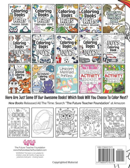 Coloring Books For Kids Cool Coloring: For Girls & Boys Aged 6-12