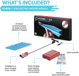 POWERUP 2.0 Paper Airplane Conversion Kit | Electric Motor for DIY Paper Planes | Fly Longer and Farther | Perfect for Kids & Adults | Ready to Use Aeroplane Engine Kits POWERUP