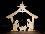 FrontYard Originals All-Weather Outdoor Holy Family Nativity, Waterproof, Made in USA, 4ft Tall, Durable Material, Simple Assembly, Easy Storage, Yard Nativity Set FrontYard Originals