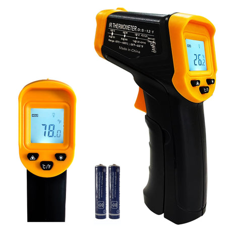 Digital Infrared Thermometer Gun for Cooking,BBQ,Pizza Oven,Ir Thermometer with Backlight,-58℉~932℉(-50℃~500℃) Handheld Non Contact Heat Laser Temperature Gun (Not for Human) Soonkoda