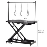 47" Electric Dog Grooming Table (Black), Heavy Duty Electric Grooming Arm Table for Pets & Large Dogs Adjustable Height: 9.4"-39.4" Non-slip Desktop with Gantry Crane Set, Fixture *4 Noose*2… CuisinAid