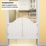 SRHIMEOS Swinging Cafe Doors 28x35 Inch, Saloon Cafe Doors, Saloon Door Swing, Kitchen Bathroom Hallway Barn Western Cafe Door, White, Other Sizes are Available, Auto Close SRHIMEOS