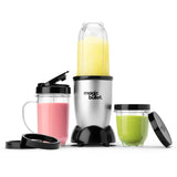 Magic Bullet Blender, Small, Silver, 11 Piece Set Magic Bullet