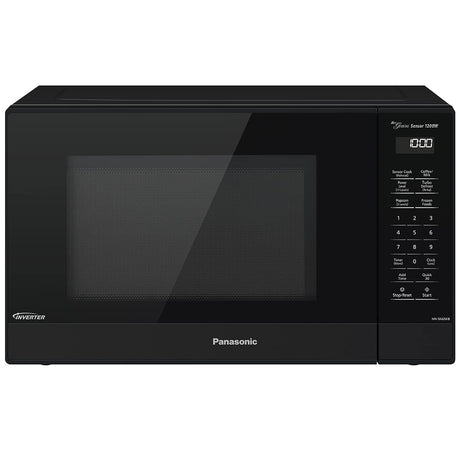 Panasonic NN-SN65KB Microwave Oven with Inverter Technology 1200W, 1.2 cu.ft. Small Genius Sensor One-Touch Cooking, Popcorn Button, Turbo Defrost-NN-SN65KB (Black) Panasonic