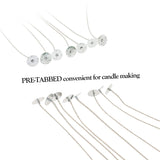 MILIVIXAY 100pcs 6inch Soy Candle Wicks for Candle Making - Coated with Natural Soy Wax, Low Smoke - Cotton Threads Woven with Paper -Thick Candle Wick with Base. MILIVIXAY