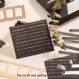 CraftBloom 94PCS Movie Film Scrapbook Paper for Journaling Supplies, Strip Photo Frame for Scrapbooking Kit, Waterproof PET Washi Quote Stickers for Bullet Junk Journal Collage Planner DIY Craft CraftBloom