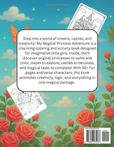 My Magical Princess Adventure: Coloring and Activity Book for Girls: A fun and creative princess-themed coloring book with puzzles, mazes, and magical ... for imaginative little girls ages 4–8! WoodArtSupply