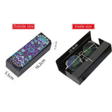 ARTopet Diamond Art Painting Eye Glass Case Portable Retro Sunglasses Glasses Storage Box Anti-Stress for Travel Sunglass (Mandala) ARTopet