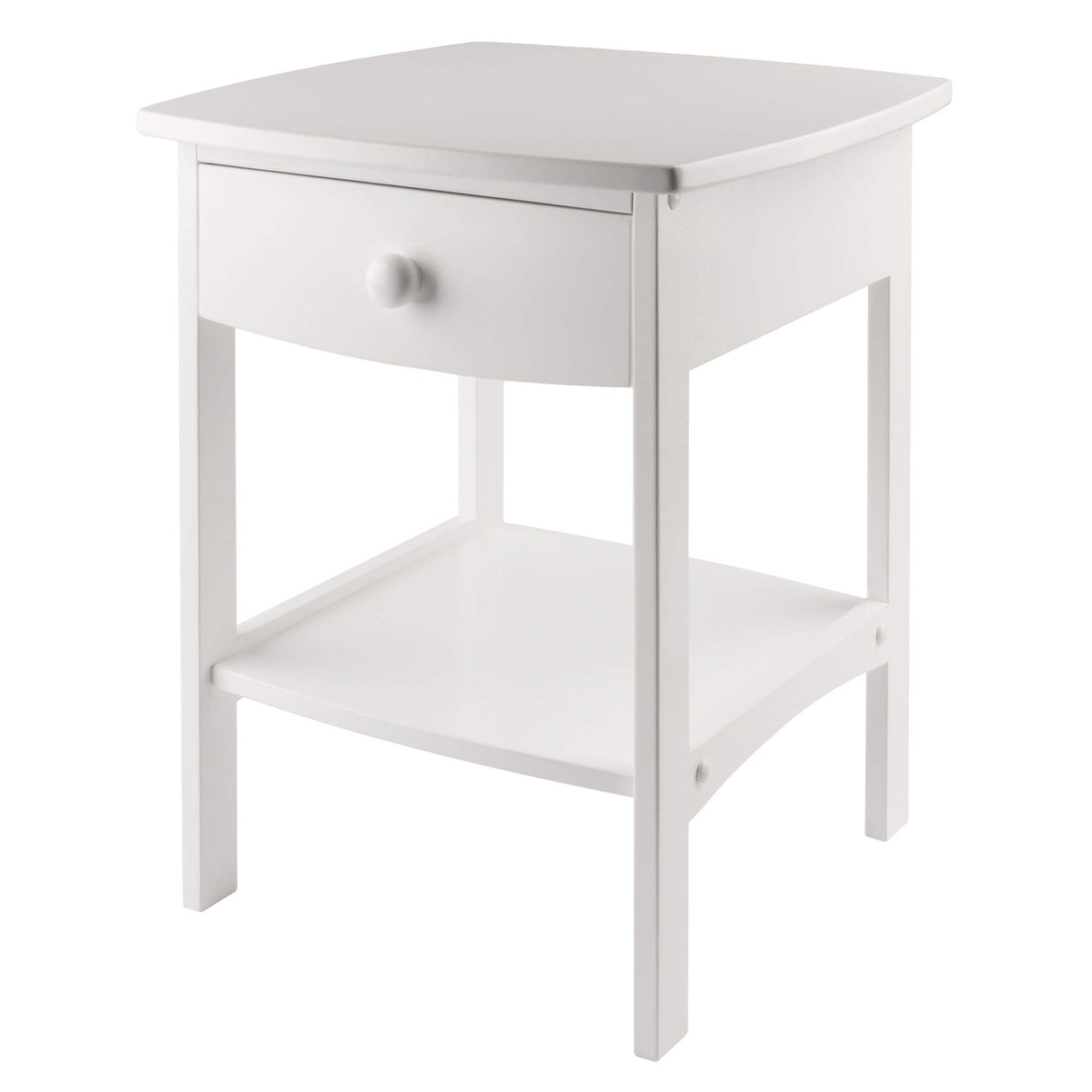 Winsome Wood Claire Accent Table, White Winsome