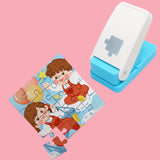 KW-triO Puzzle Punch DIY Jigsaw Puzzle Piece Cutter for Personalized Jigsaw Puzzle Custom Photo Puzzle Customized Puzzle Making Tool (Cerulean Blue) KW-Trio