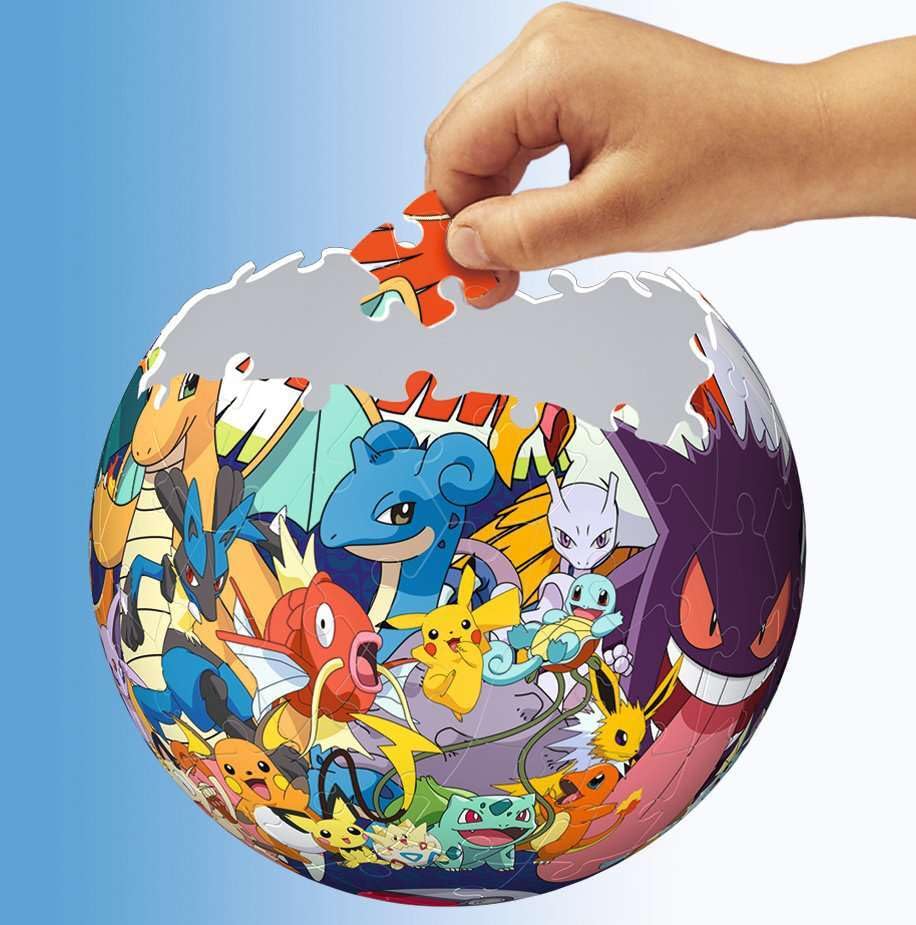 Ravensburger Pokemon 3D Jigsaw Puzzle Ball for Kids Age 6 Years Up - 72 Pieces - No Glue Required - Gifts for Boys and Girls