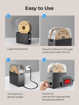 Creality Filament Dryer Box Pro, Upgraded 360° Heating with Fan, Dust & Moisture-Proof Storage, 3D Printer Filament Spool Holder, Dehydrator for 1.75mm/2.85mm PLA PETG ABS TPU Creality