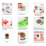 MEGZIHXN Cute Diamond Art Stickers Kits for Kids,12 Pcs Airplanes Excavators Police Cars Engineering Vehicles Diamond Arts Craft Set Gifts for Children and Adult Beginners MEGZIHXN