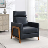 Comfort Pointe Reed Top Grain Leather Push Back Recliner - Midnight Blue Comfort Pointe
