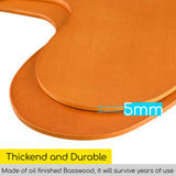 MEEDEN 2 Pack Wood Paint Palette Oil Finished, Acrylic Paint Palette 15.7"x11.8", Oil Paint Palette, Painting Palette, Art Palette, Artist Palette with Ergonomic Large Thumb Hole, Oval Shape MEEDEN