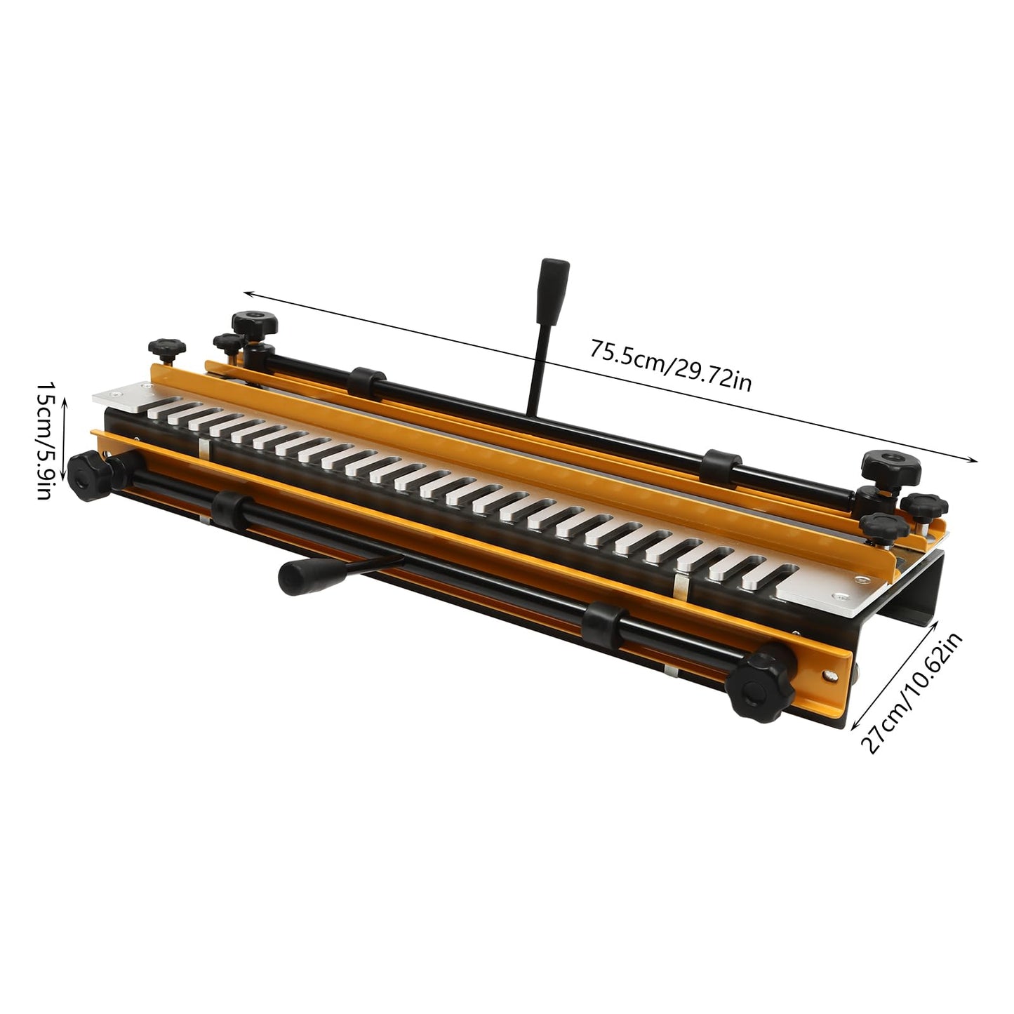 AGULIUM Woodworking Dovetail Jig Mini Template Kit for Precise Alignment Manual Dovetail Jig Machine with Dovetail Milling Cutter 24inch Opening Width - WoodArtSupply