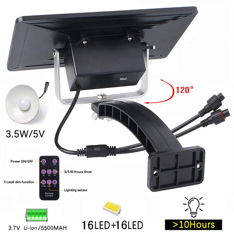 ABZXT Solar Pendant Lights Upgraded Double Bulb Lights IP65 Waterproof Dusk to Dawn Auto Lamp with Remote Controller for Outdoor Shed Barn Chicken Coop Bullpen Pig Pen Stables Tents etc(Dual Lamp) ABZXT