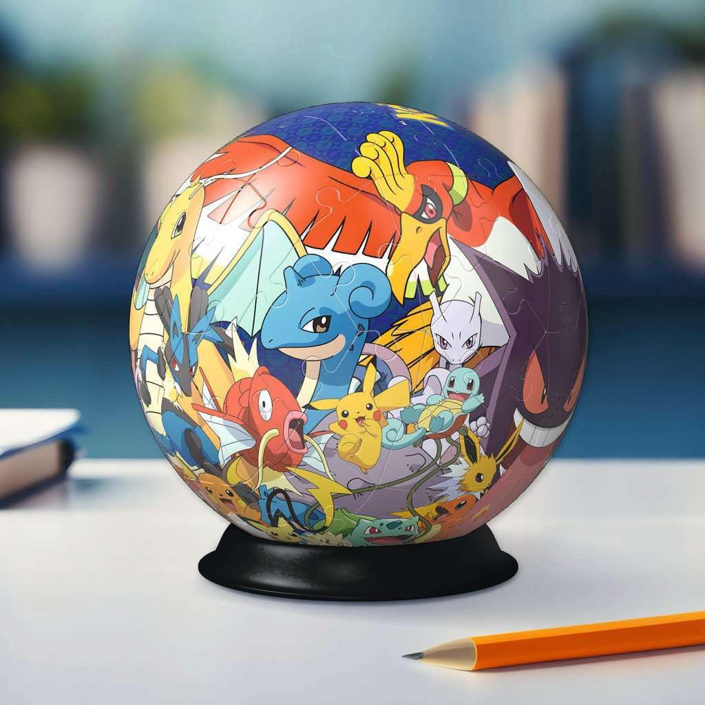 Ravensburger Pokemon 3D Jigsaw Puzzle Ball for Kids Age 6 Years Up - 72 Pieces - No Glue Required - Gifts for Boys and Girls