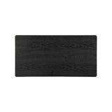 NTC Mingle Modern Wooden Rectangle Coffee Table with Hidden Drawer – Waterproof & Heat Resistant, Burnt Black NTC