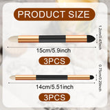 6pcs Artist Blending Sponge Pen, 2 Sizes Double-Headed Detail Blending Stump Pen Sketch Pen Brush Rubbing Sponge Drawing Art Blender Tool Drawing Blender for School Students Beginners Artists PEUTIER